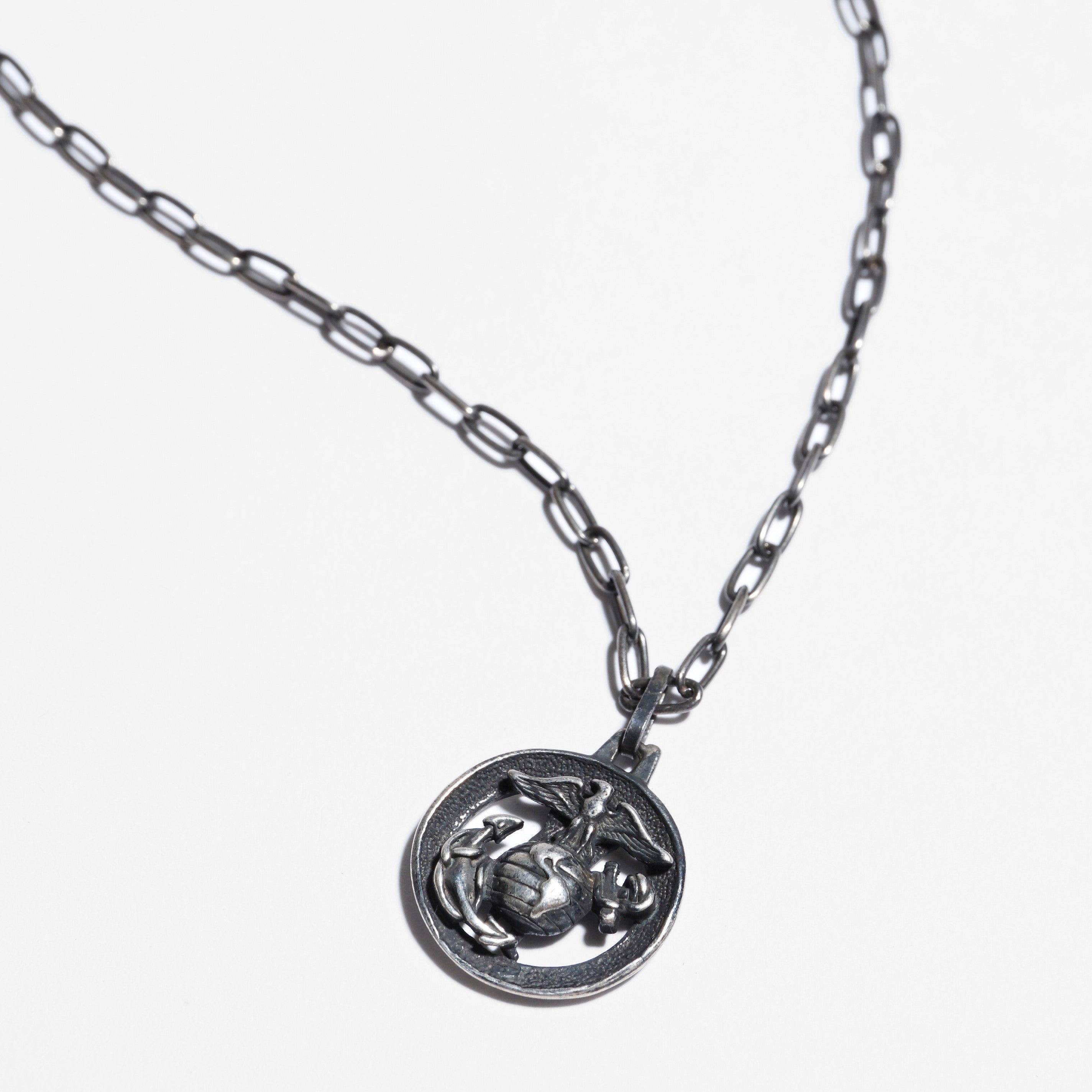 Fellowes PHERROW'S USMC silver pendant necklace USMC-PENDANT